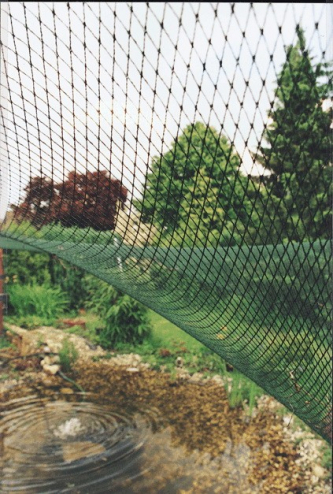 Teichnetz richtig spannen