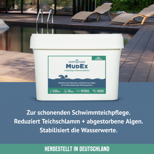 swimcare MudEx - Reduktion von Teichschlamm