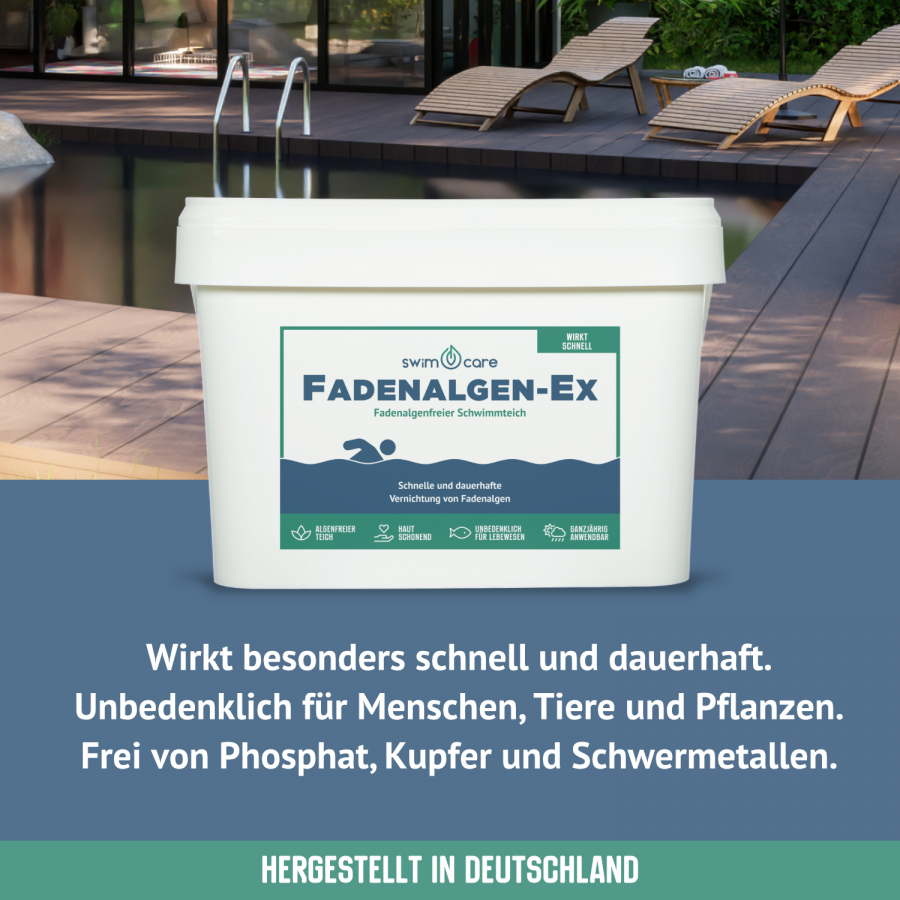 Swimcare Fadenalgen-Ex 5 Kg – Gegen Fadenalgen In Teich Und Pool, Phosphorfrei