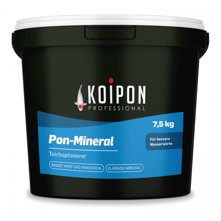 KOIPON Pon-Mineral Teichoptimierer - reduziert Schadstoffe, bindet Ammonium, Nitrit und Schwermetalle, Teichwasseraufbereiter & Teichreiniger