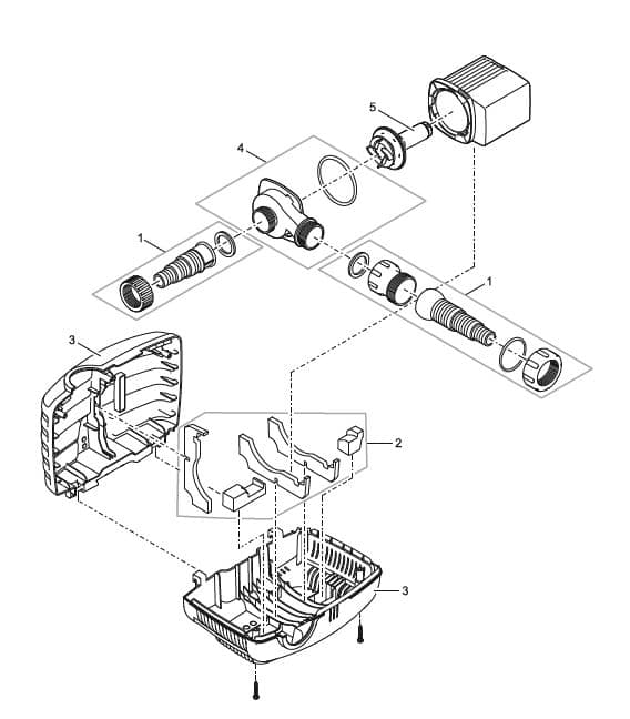 Bauplan 1 Ersatzteile für Oase AquaMax Eco Classic 2500E