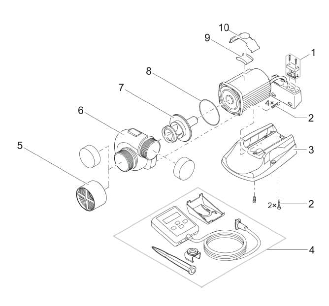 Bauplan 1 Ersatzteile für Oase AquaMax Eco Titanium 30000