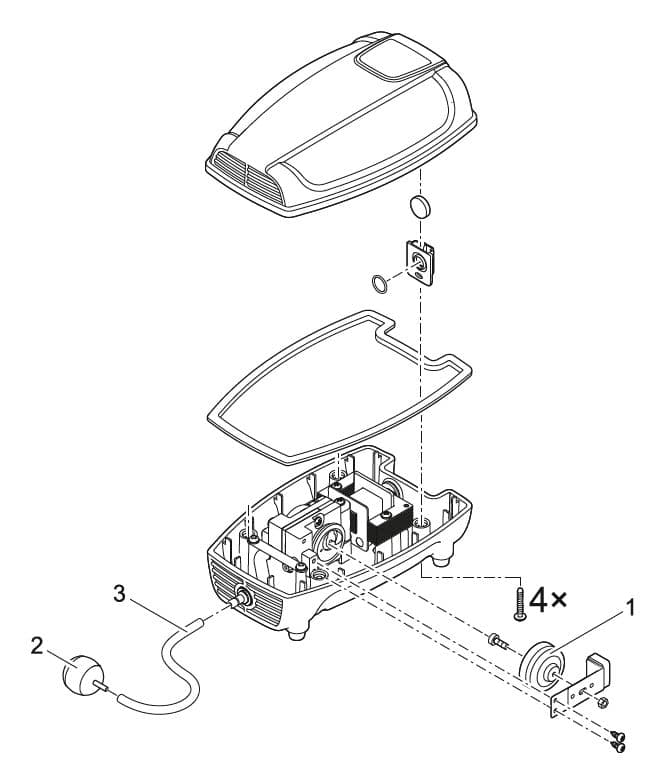 Bauplan 1 Ersatzteile für Oase AquaOxy 250