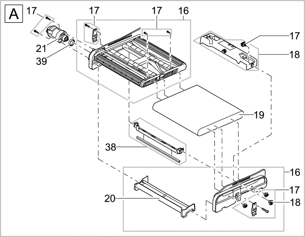 Bauplan 1 Ersatzteile für Oase BioTec ScreenMatic² 90000