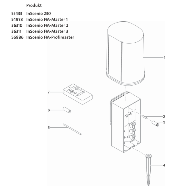 Bauplan 1 Ersatzteile für Oase InScenio FM-Master 2