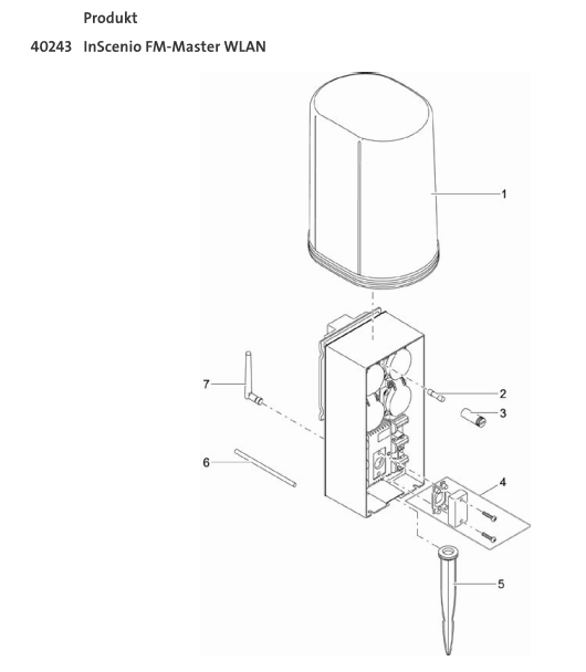 Bauplan 1 Ersatzteile für Oase InScenio FM-Master WLAN