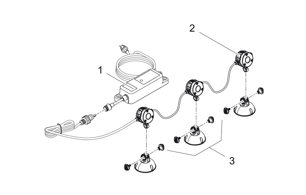 Bauplan 1 Ersatzteile für Oase Luminis 3