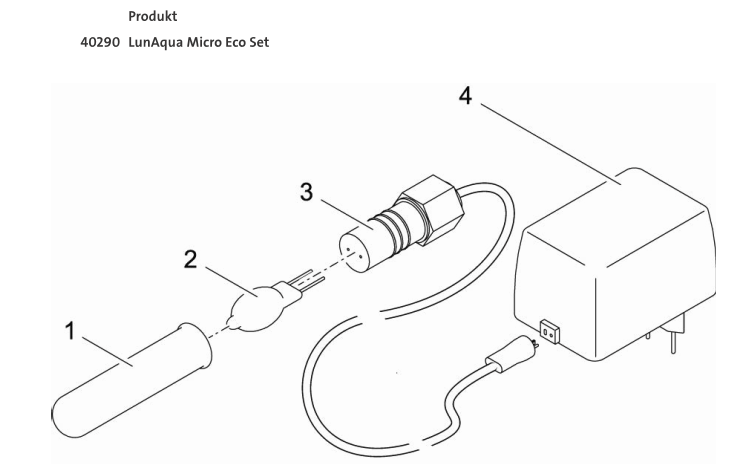 Bauplan 1 Ersatzteile für Oase LunAqua Micro Eco Set