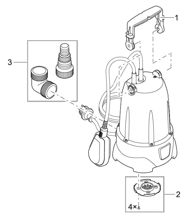 Bauplan 1 Ersatzteile für Oase ProMax ClearDrain 6000