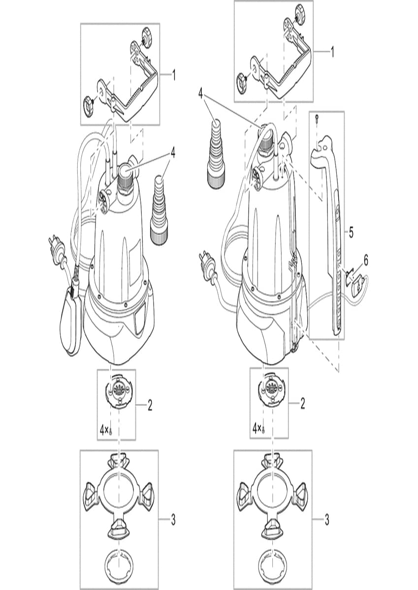 Bauplan 1 Ersatzteile für Oase ProMax ClearDrain 7000