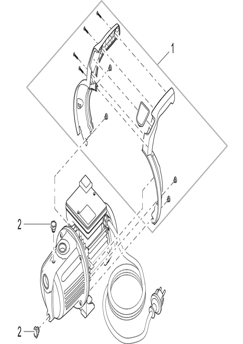 Bauplan 1 Ersatzteile für Oase ProMax Garden Classic 3000