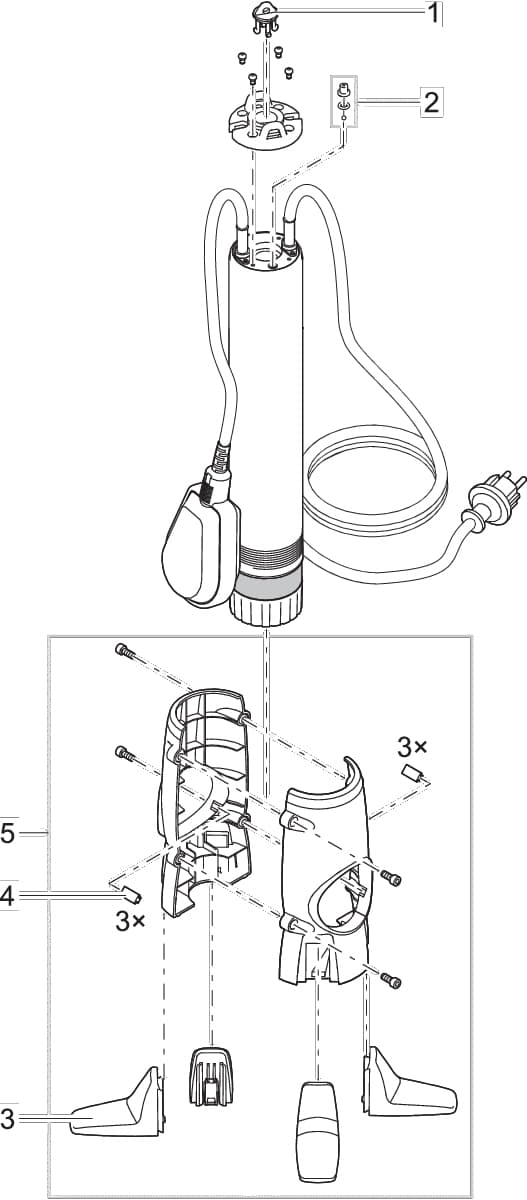 Bauplan 1 Ersatzteile für Oase ProMax Pressure Cistern 6000/6