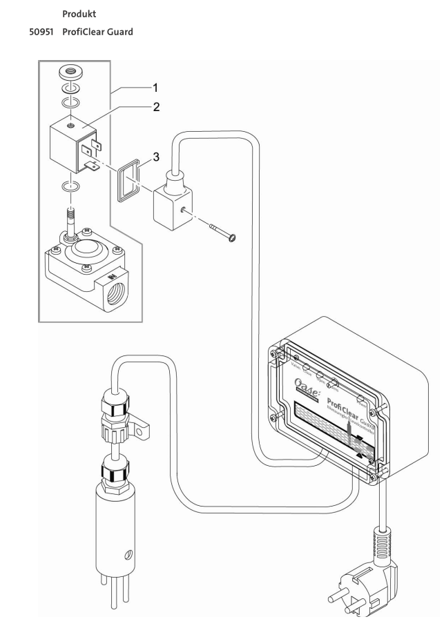 Bauplan 1 Ersatzteile für Oase ProfiClear Guard