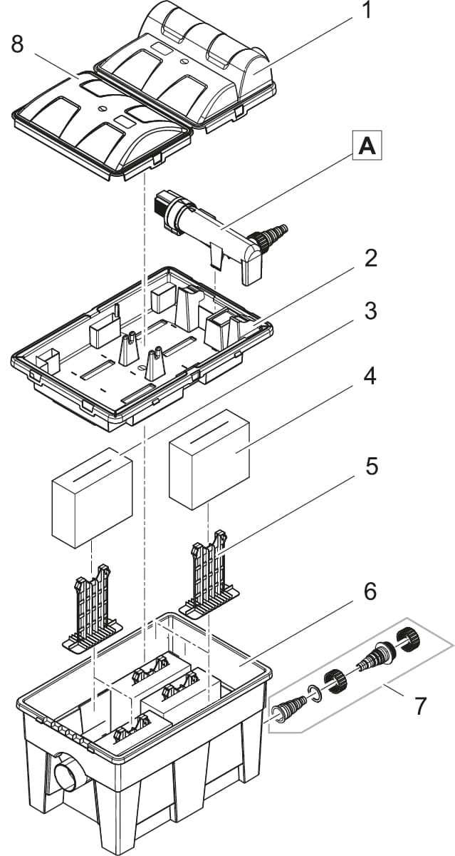 Bauplan 1 Ersatzteile für Pontec MultiClear Set 15000