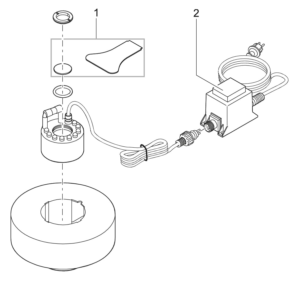 Bauplan 1 Ersatzteile für Pontec PondoFog