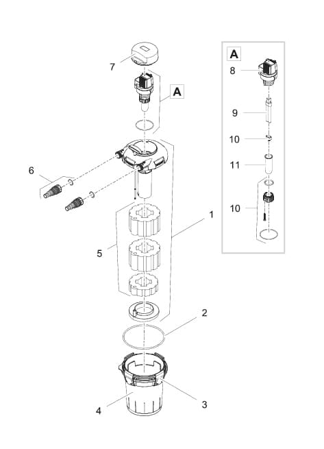Bauplan 1 Ersatzteile für Pontec PondoPress Set 5000