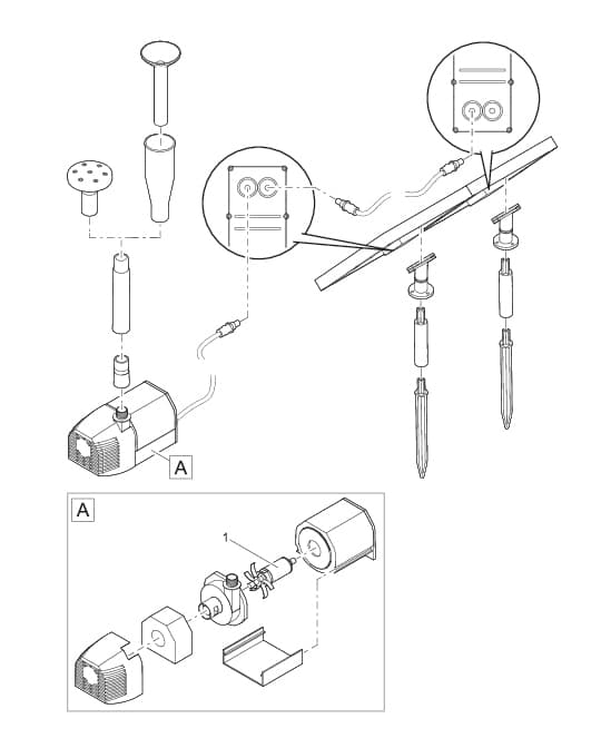 Bauplan 1 Ersatzteile für Pontec PondoSolar 1600