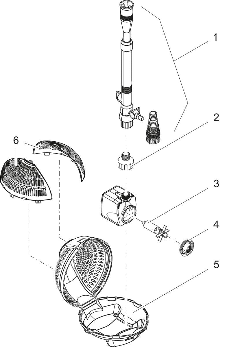 Bauplan 1 Ersatzteile für Pontec PondoVario 750