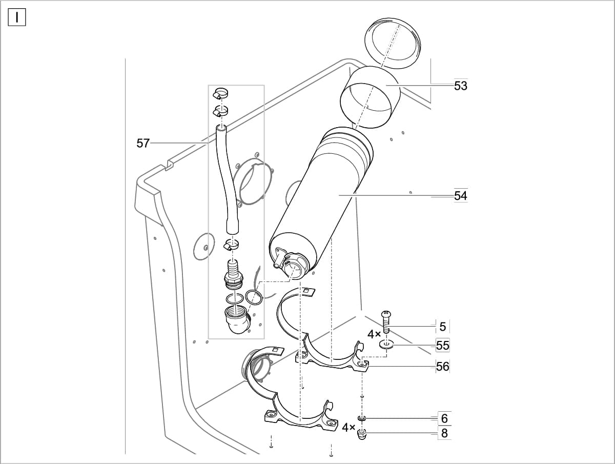 Bauplan 10 Ersatzteile für Oase ProfiClear Premium Compact-L gepumpt EGC