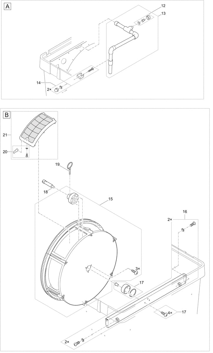 Bauplan 2 Ersatzteile für Oase BioTec Premium 80000 EGC gepumpt