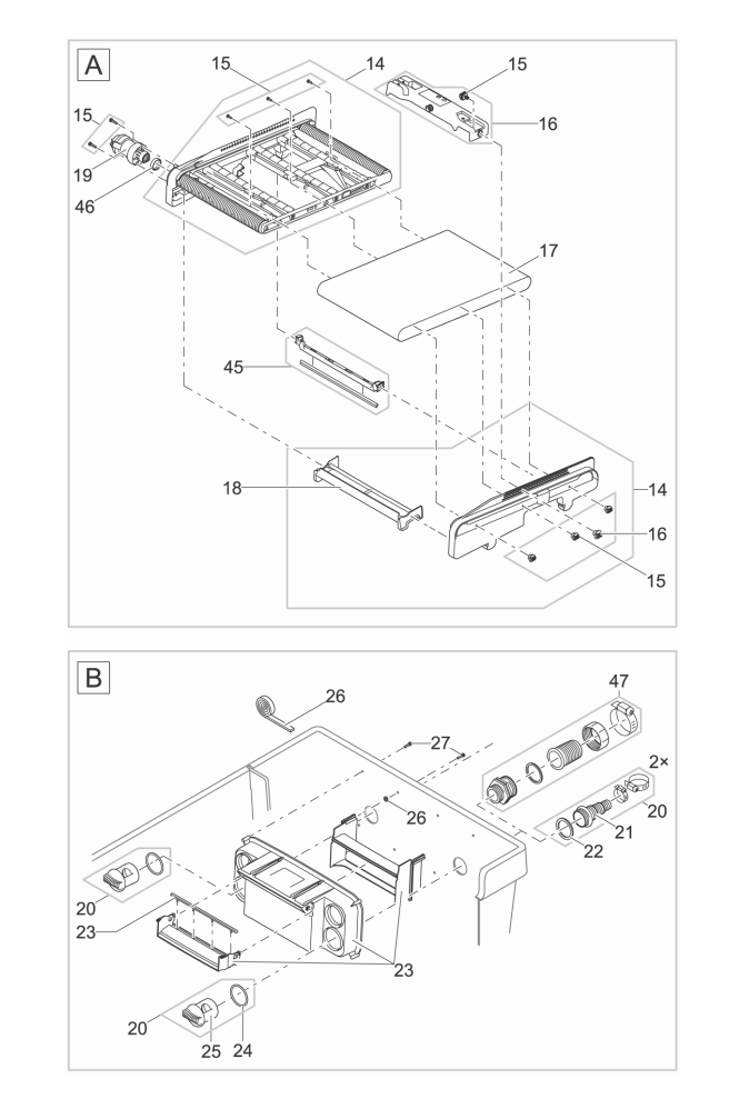 Bauplan 2 Ersatzteile für Oase BioTec ScreenMatic² 140000