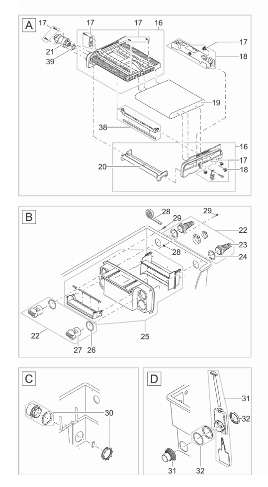 Bauplan 2 Ersatzteile für Oase BioTec ScreenMatic² 40000