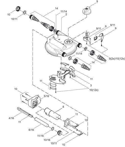 Bauplan 2 Ersatzteile für Oase FiltoClear 6000