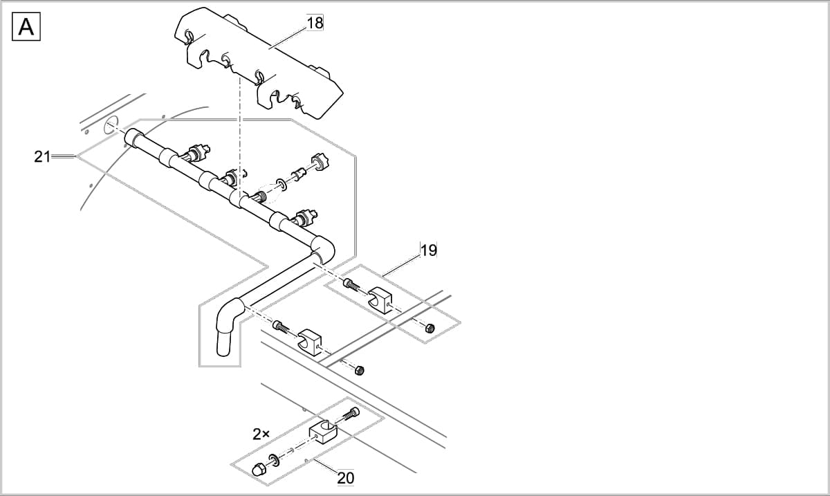 Bauplan 2 Ersatzteile für Oase ProfiClear Premium Compact-L gepumpt EGC
