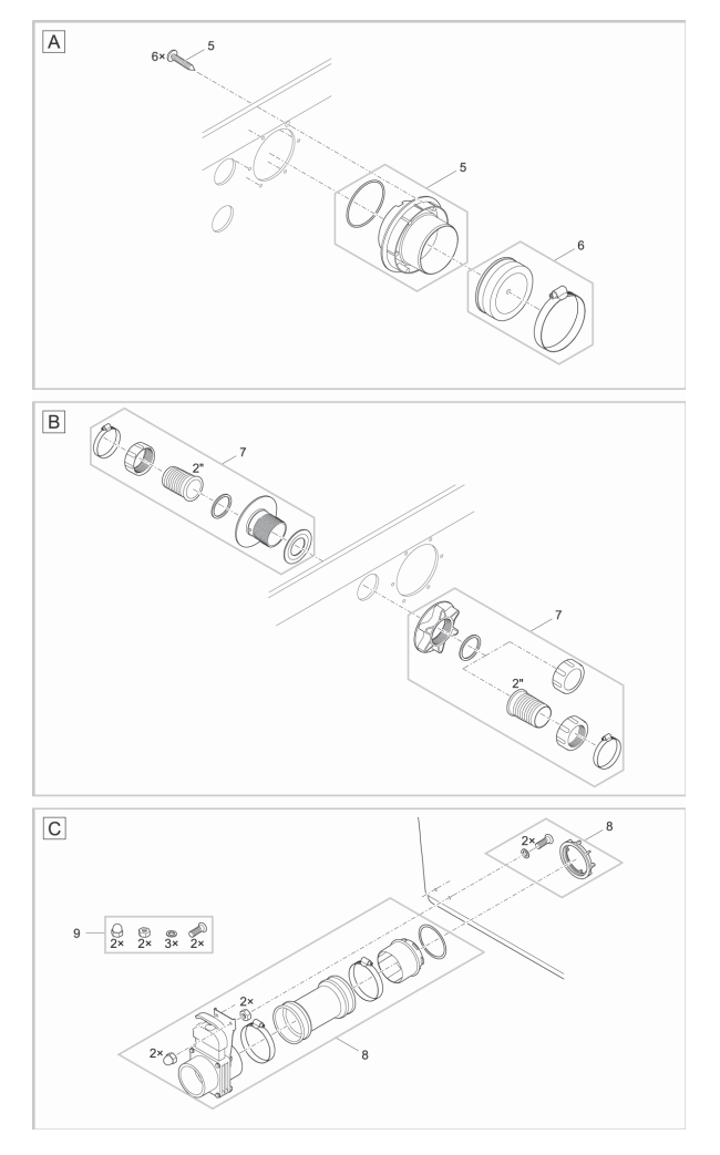 Bauplan 2 Ersatzteile für Oase ProfiClear Premium Individualmodul