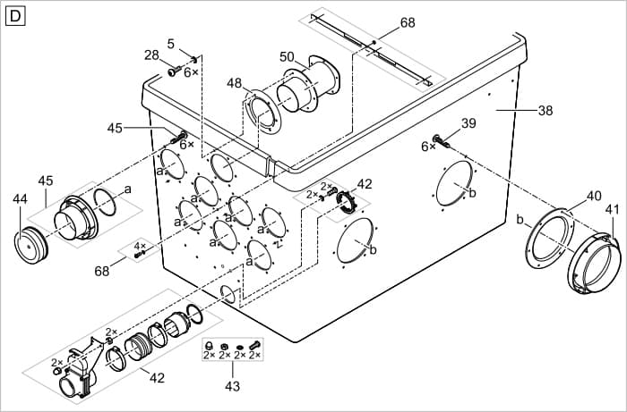 Bauplan 2 Ersatzteile für Oase ProfiClear Premium TF-XL Gravitation EGC