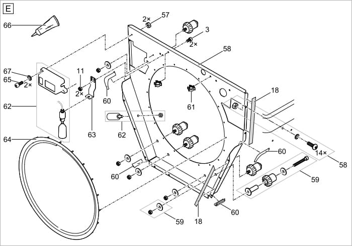 Bauplan 2 Ersatzteile für Oase ProfiClear Premium TF-XL gepumpt EGC