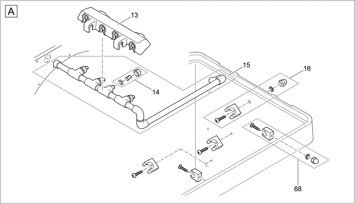 Bauplan 2 Ersatzteile für Oase ProfiClear Trommelfilter Premium TF-L gepumpt EGC