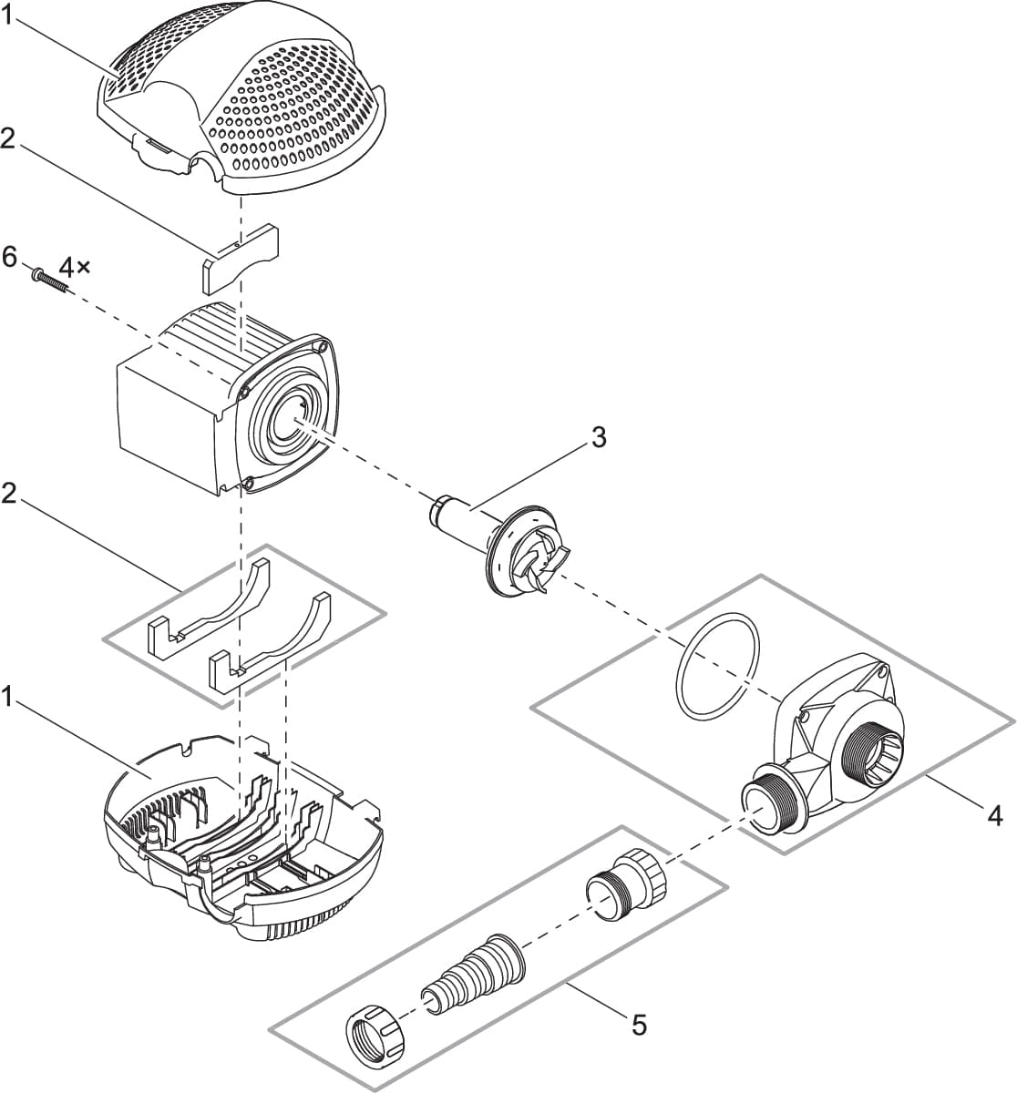Bauplan 2 Ersatzteile für Pontec PondoMax Eco 3500