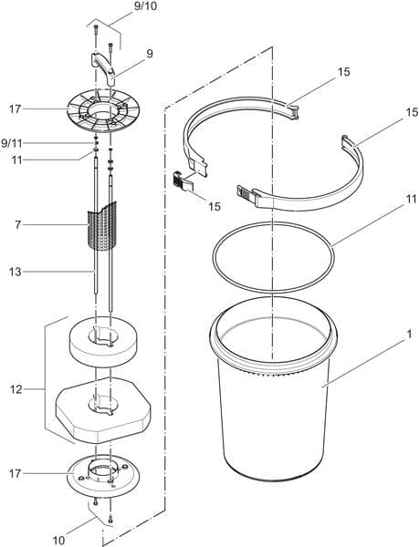 Bauplan 3 Ersatzteile für Oase FiltoClear 6000