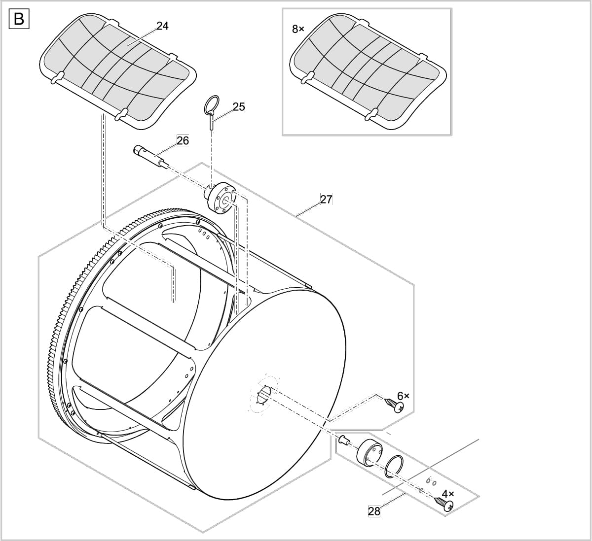 Bauplan 3 Ersatzteile für Oase ProfiClear Premium Compact-L Gravit. EGC