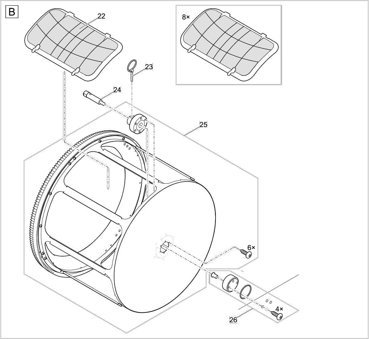 Bauplan 3 Ersatzteile für Oase ProfiClear Premium Compact-L gepumpt EGC
