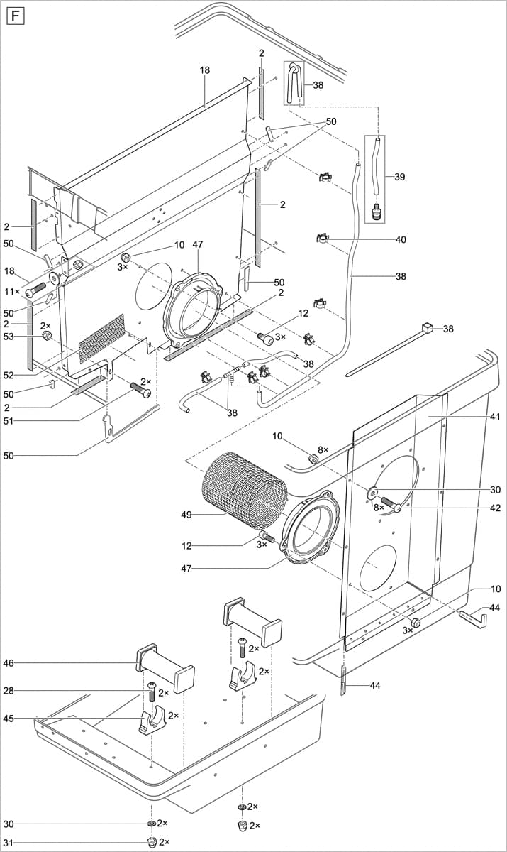 Bauplan 3 Ersatzteile für Oase ProfiClear Premium Compact-M gepumpt EGC