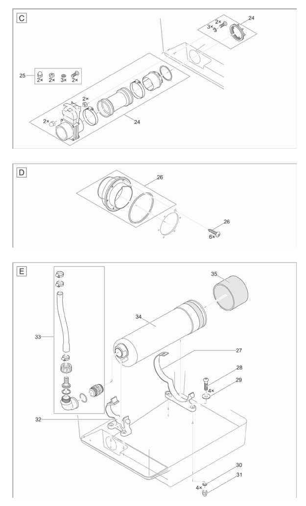 Bauplan 3 Ersatzteile für Oase ProfiClear Premium Compact gepumpt