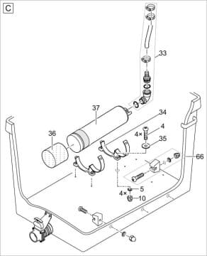 Bauplan 3 Ersatzteile für Oase ProfiClear Premium TF-XL Gravitation EGC