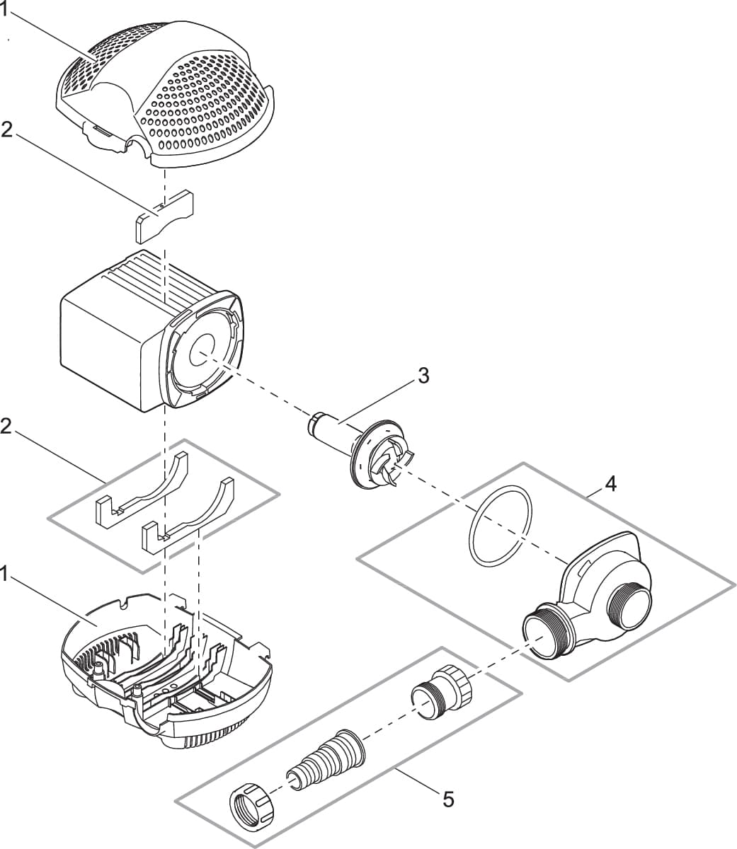 Bauplan 3 Ersatzteile für Pontec PondoMax Eco 3500