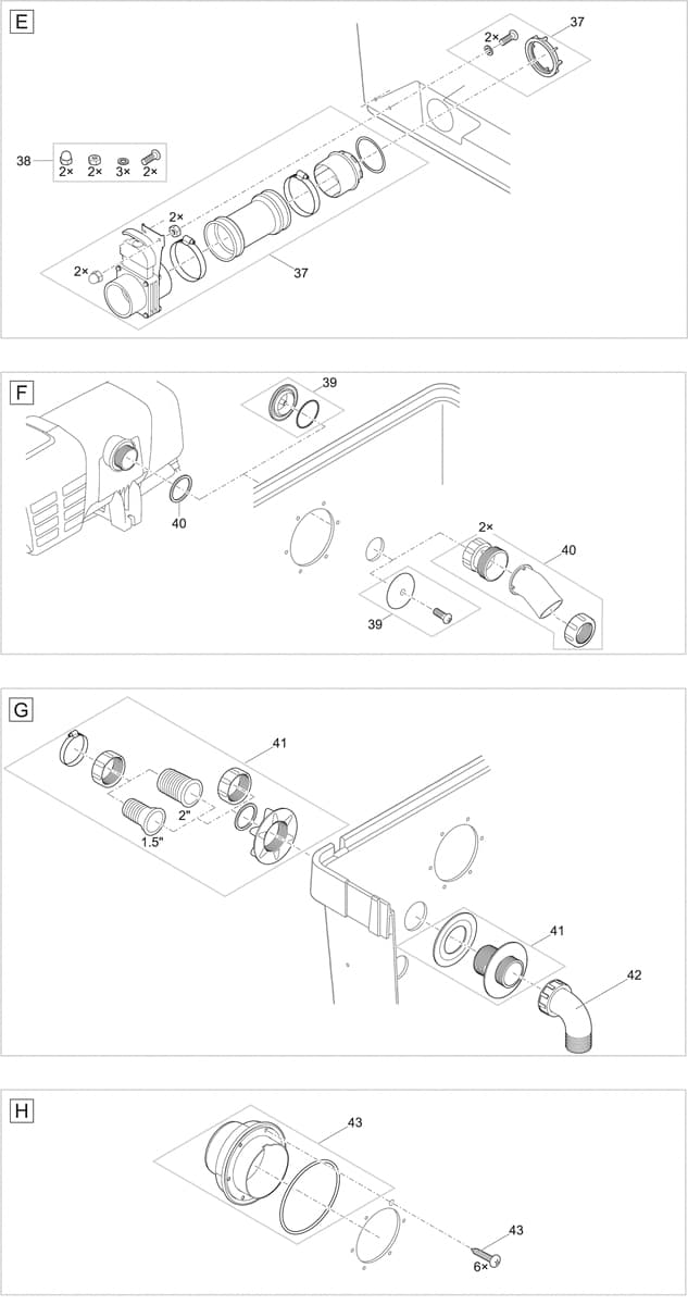 Bauplan 4 Ersatzteile für Oase BioTec Premium 80000 EGC gepumpt