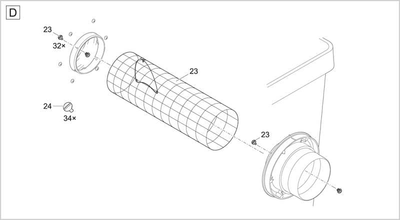 Bauplan 4 Ersatzteile für Oase ProfiClear Premium Moving Bed Modul