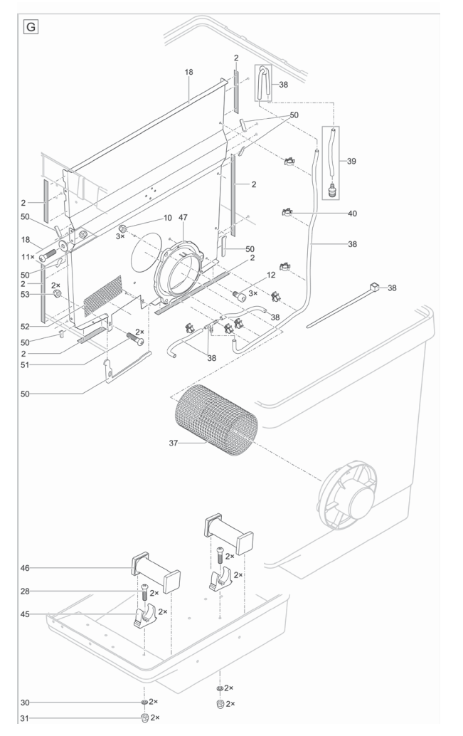 Bauplan 5 Ersatzteile für Oase ProfiClear Premium Compact Gravitation