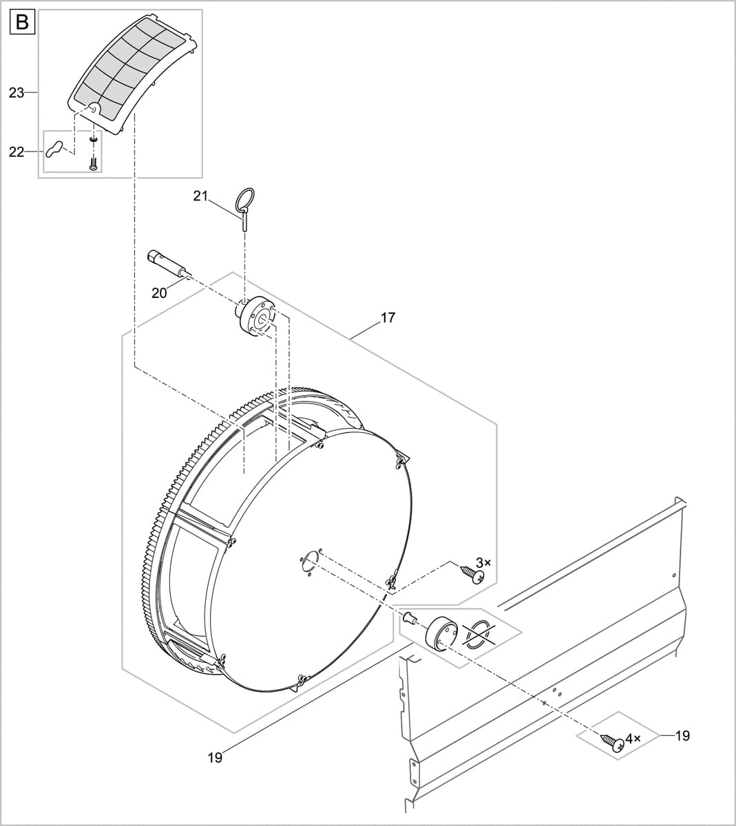 Bauplan 5 Ersatzteile für Oase ProfiClear Premium Compact-M gepumpt EGC