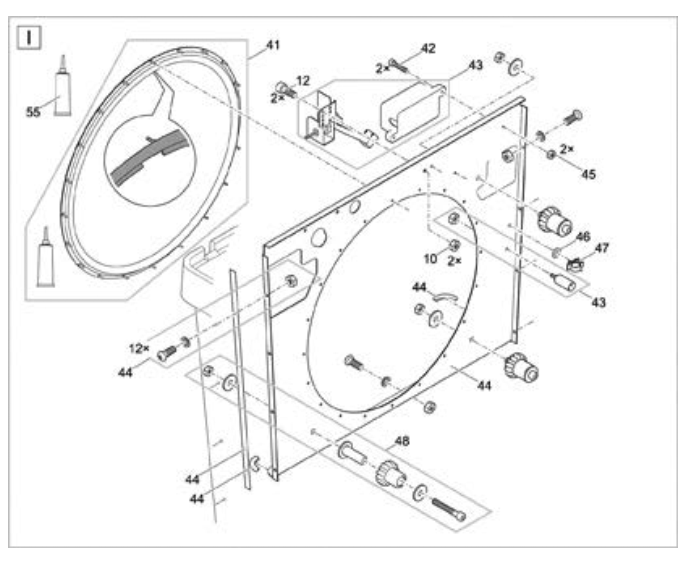 Bauplan 5 Ersatzteile für Oase ProfiClear Premium Trommelfilter gepumpt