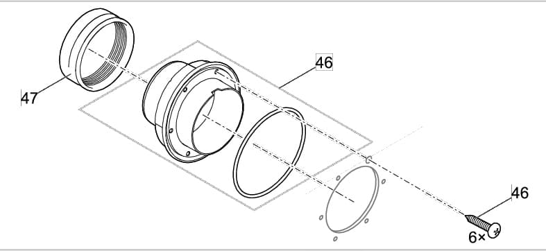 Bauplan 6 Ersatzteile für Oase ProfiClear Premium Compact-L Gravit. EGC