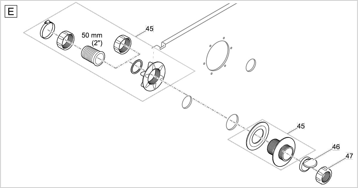 Bauplan 6 Ersatzteile für Oase ProfiClear Premium Compact-L gepumpt EGC