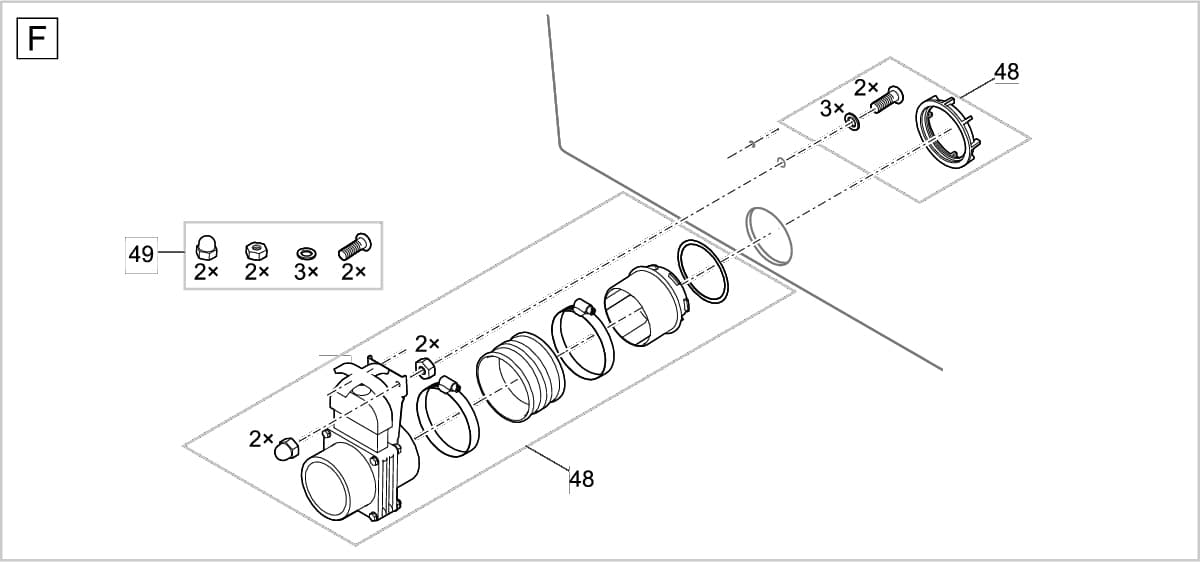 Bauplan 7 Ersatzteile für Oase ProfiClear Premium Compact-L gepumpt EGC