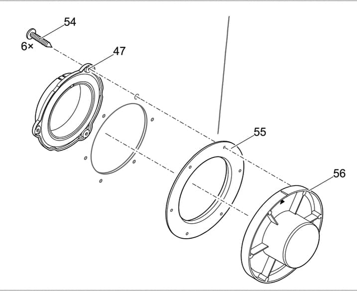 Bauplan 7 Ersatzteile für Oase ProfiClear Premium Compact-M Gravit. EGC