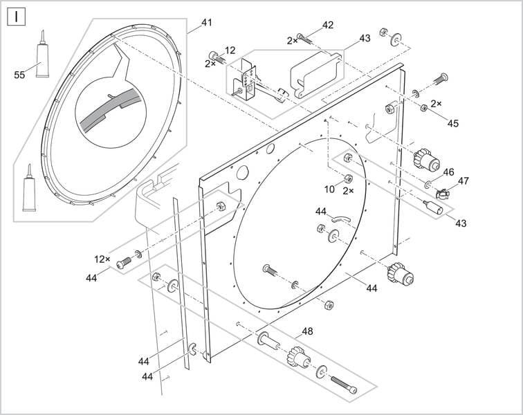 Bauplan 8 Ersatzteile für Oase ProfiClear Premium Trommelfilter gepumpt